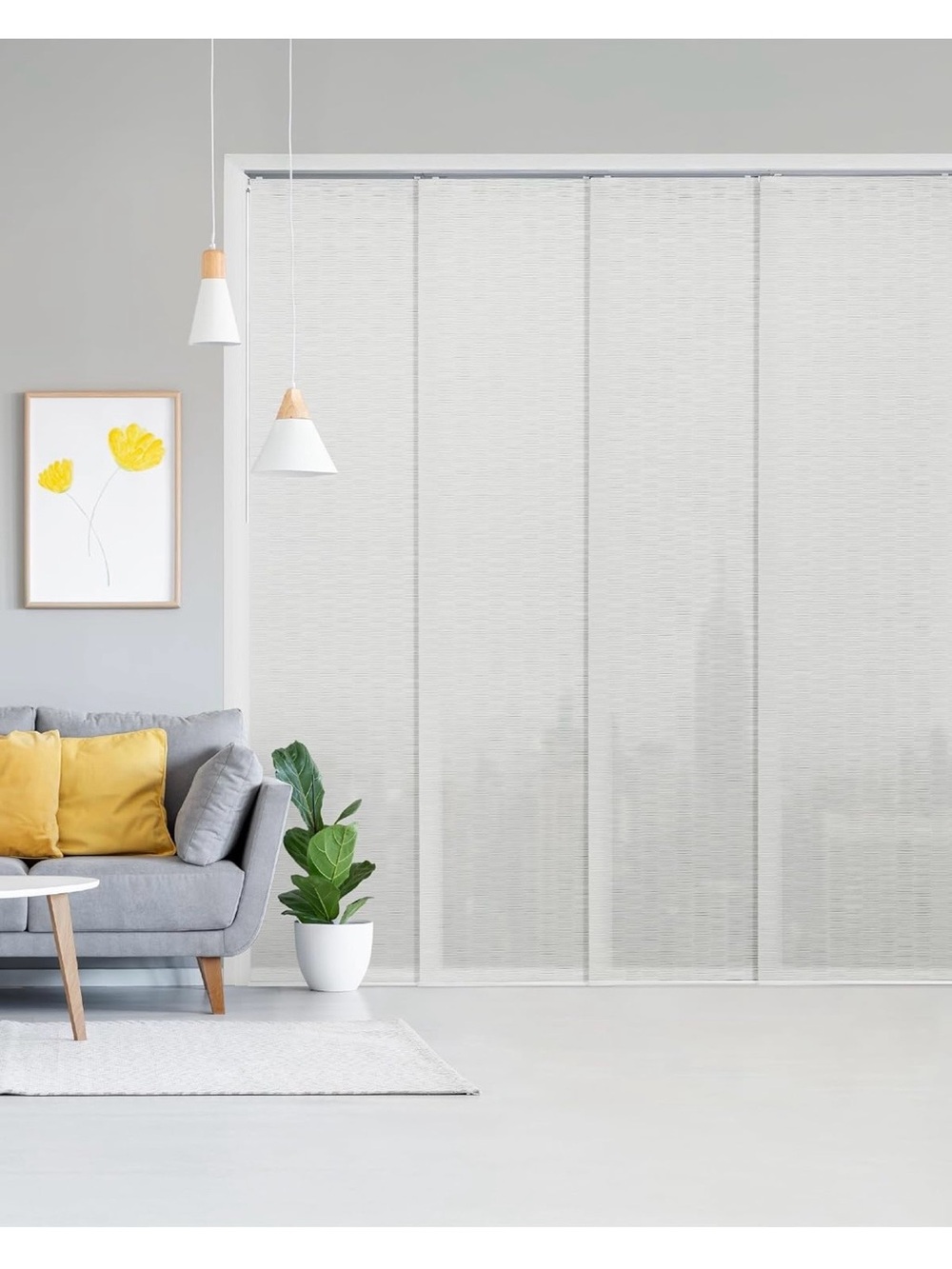 GoDear Design Cordless Panel Track Blinds – Snowdrop 🤍 (New in Box)